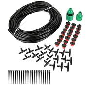 20M Micro Drip Irrigation System, Auto Timer Plant Watering Kit, Adjustable Drip Hose for Pots Bonsai Garden Beds, with Universal Coupling for Home Patio Greenhouse
