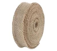 20M Natural Jute Burlap Fabric 3-30CM Roll Hessian Ribbon Table Runner Wedding Party Supplies Spring Decoration for Arts Crafts(Width 3cm)