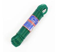 20M - Quality Everlasto 'Wyercentor' Steel Core Coloured Clothes/Washing Line 3.5mm Thick (GREEN)