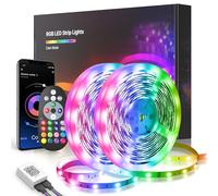 20m RGB Music Sync Color Changing LED Strip Lights with Smart App Control Remote, Flexible Home Decoration for Bedroom Room Lighting