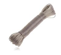 20m Steel Core Outdoor Clothesline 3mm Diameter clothesline outdoor Garden Travel Long clotheslines with 200kg Load Capacity Extra Strong, Lifetime, Heavy Duty outdoor and Indoor Clothesline