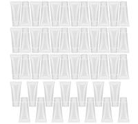 20ml Portable Empty Squeeze Plastic Bottle Travel Size Shampoo Shower Gel Lotion Tube for Toiletries Cosmetic Liquids 50pcs Transparent