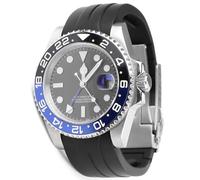 20mm 21mm 22mm Curved End Rubber Watch Band For Rolex Cosmograph Daytona,Submariner,Yacht-Master,GMT-Master,Sea Dweller,Sky Dweller, Air-King,Datejust ,Day-Date,Explorer,DEEPSEA,Oyster Perpetual Watch