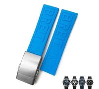 20mm 22mm 24mm Soft Rubber Strap For Breitling Avenger Navitimer Silicone Watchband Waterproof Bracelets Watch Strap
