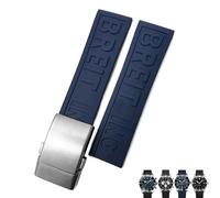 20mm 22mm 24mm Soft Rubber Strap For Breitling Avenger Navitimer Silicone Watchband Waterproof Bracelets Watch Strap