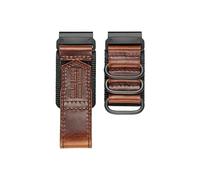 20mm 22mm 26mm Quick Fit Leather Strap Fit For Garmin Fenix 7 7X Solar Forerunner Vivoactive(HGA137-BRW,26MM_M 190MM TO 260MM)