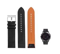 20mm 22mm 26mm Quick Fit Leather Strap Fit for Garmin Fenix 7X 7 Solar 6X 6 Pro 5X Plus/EPIX/MARQ/Mk2 Mk2i Watch Band Bracelet Acces(Black SK,26mm)