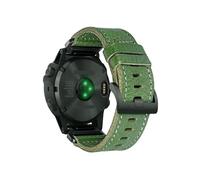20mm 22mm 26mm Quickfit Leather Strap Bracelet fit For Garmin Fenix 7 6 5/MARQ/Instinct/Tactix(HGA128GRN,20mm)