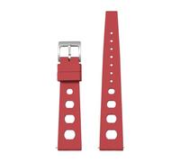 20mm 22mm Fluororubber FKM Watch Strap Compatible With Omega X Swatch Rolex Watchband Quick Release Bracelet Accessories Wristband(Red,22mm)