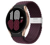 20mm 22mm Nylon Band Compatible with Samsung Galaxy Watch 6 5 4 40/44mm 5Pro Active 2 Gear S3 Braided Elastic Bracelet Huawei GT2/3 4Pro(Cherry,20mm)