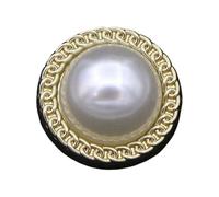 20mm/22mm Round Metal Buttons (Gold, 20mm 6Pcs)