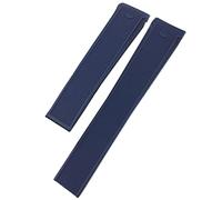 20mm 22mm Rubber Silicone Watch Strap Waterproof Bracelet Watchband For TAG HEUER AQUARACER 300 WAY201B CALIBRE 5 Accessories (20mm Tag,Blue No Buckle)