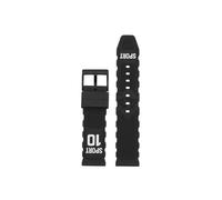 20mm 22mm Soft FluoroRubber Watch band Fit for Citizen/Tissot/IWC/Seiko/Huawei/Mido/Omega(Black black,22mm)