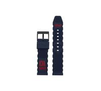 20mm 22mm Soft FluoroRubber Watch band Fit for Citizen/Tissot/IWC/Seiko/Huawei/Mido/Omega(Blue black,20mm)