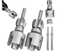 20mm & 25mm PPR Pipe Threading Tool Set,Integrated Pipe Threading Tool,Plastic Pipe Threader Cutting Tool,Heavy Duty Metal Threader for Internal External Water Pipe Threads, Professional Plumbing Kit