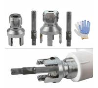 20MM 25MM Water Pipe Threader Tool for PPR Pipes, Internal and External Thread Cutting with 1-Piece Metal Die, Compatible with 1/2 Inch 3/4 Inch PVC Plumbing