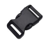 20mm(3/4") Contoured Plastic Buckles Side Release Black Buckle for Paracord Bracelets/Bag/Backpack (Pack of 10pcs)