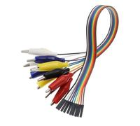 20MM 30MM 10Pin Double-end Clips Jump Wire Male Female Crocodile Clip Test Lead Jumper Wire Line Cable DIY Connection 1Pcs(Female head 2CM)