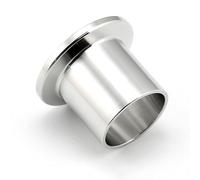 20mm 30mm 40mm 50mm KF10 KF16 KF25 KF40 KF50 304 Stainless Steel Weld Ferrule Vacuum Pipe Fitting Adapter Coupling Fit Tri Clamp 1pc(KF16 L40MM OD19MM_Size)