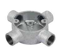 20mm 4 Way Galvanised Conduit Box