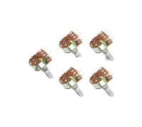 20MM 6Pin 5pcs WH148 Dual Potentiometer B1K B2K B5K B10K B20K B50K B100K B250K B1M Ohm Variable Rotary Carbon Film Resistor(20K Ohm)