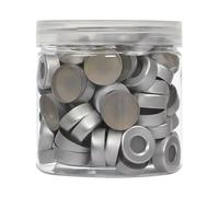 20mm Aluminum Crimp Cap with PTFE/Silicone Septa for 10ml/20ml Chromatography Vials - 100 Pack(J-CS123)