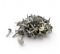 20mm and 13mm Felt Nails - 100 Pack Extra Large Head Galvanised Felt Nails for Shed Roof - Heavy Duty Roof Felt Tacks for Wood Outdoor and Securing Shed Roofing Felt in a Handy (20mm)