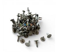 20mm and 13mm Felt Nails - 100 Pack Extra Large Head Galvanised Felt Nails for Shed Roof - Heavy Duty Roof Felt Tacks for Wood Outdoor and Securing Shed Roofing Felt in a Handy (13mm)