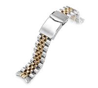 20mm Angus-J Louis Watch Bracelet for Seiko Alpinist SARB017 (or Hamilton K.), Gold-Center