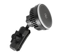 20mm Ball Magnetic Wireless Charging Phone Holder with Metal Arm for MagSafe, Compatible with Bulletpoint Mounting Solutions, 15W Fast Charger with TEC & Fan Dual Cooling for iPhone 17/16/15/14/13/12
