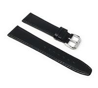 20mm Black Leather Smartwatch Band Strap fits Skagen Hagen, Signatur, Hald & Many More