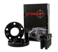20mm Black Wheel Spacers with Bolts for Audi A7 Sportback Alloys - 1x Pair