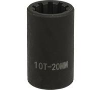 20mm Brake Caliper Socket - 1/2" Sq Drive - 10-Point Profile - for VAG Vehicles Loops Multi One Size