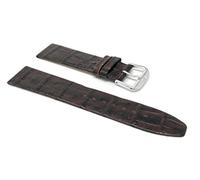 20mm Brown Classic, Semi-Glossy Leather Smartwatch Band Strap fits Skagen Hagen, Signatur, Hald & Many More