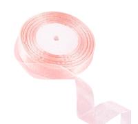 20mm Champagne Organza Ribbon for Gift Wrapping 45M - Thick Chiffon Ribbon for Gift Wrap, Hair Bow, Christmas, Cake, Wedding, DIY Crafts, Car Decoration