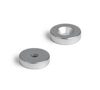 20mm dia x 5mm thick x 5.2mm c/s Zinc Plated N42 Neodymium Magnet - 8.3kg Pull ( North ) ( Pack of 2 )