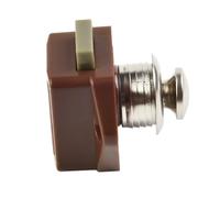 20mm Diameter Push-to-Open Cam Latch for Cabinets, Drawers & RVs - Zinc Alloy and Plastic Door Catch Compatible with 15-27mm Thickn(5200-PN)