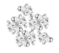 20mm DIY Rhinestone Crystal Clear Fastening Buttons Sewing Sofa Craft Decoration Accessories(20mm)50PCS Crystal Head Upholstery Nails Handcraft Materials