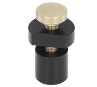 20mm Dog Hole Limit Block, Aluminum Alloy Angle Ruler Auxiliary Clamp, Multi Function Stair Gauge for Woodworking Table, with Steel Thumb Screw for Repetitive Cuts and (Black (Cool White Light 6000K))