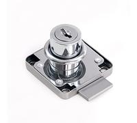 20mm Drawer Lock,Security Cabinet Locks for Letter Mailbox Door Cupboard Zinc Alloy Cam Drawer Post Box Lock with 2 Alike Keys(Chrome Open)