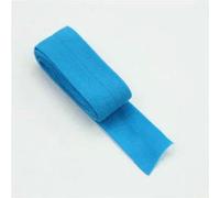 20mm Elastic Ribbon Multicolor Fold Over Spandex Elastic Band for Pants Underwear Sewing Lace Trim Waist Band Garment Accessory-Lake blue-10yards
