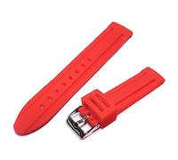 20mm Fitting Red Silicone Rubber Divers Sports GENERIC Watch Strap Band