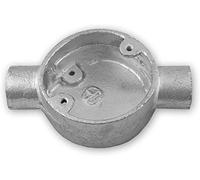 20mm Galvanised 1,2,3,4 Way Intersection Circular Box for Metal Galvanised Conduit (10)