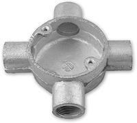 20mm Galvanised 1,2,3,4 Way Intersection Circular Box for Metal Galvanised Conduit (5)