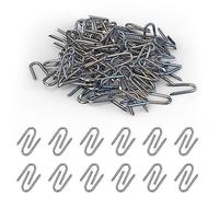 20mm Galvanised U Nails Fence Staples - Heavy Duty Netting Staples for Chicken Wire, Wire Mesh & Garden Fencing (100 Pack)
