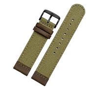 20mm Genuine Leather Army green Nylon Sport Strap Canvas Quick release Men Bracelet Watch Band For TIMEX TW4B14200|14100|14000