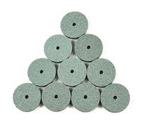 20mm Grinding Wheel 10 Pcs, Mounted Polishing Stone for Mini Grinder Drill, Buffing Abrasive Disc with 2mm Shaft, Emery Resin Material, Compatible with Flex Shaft Tools