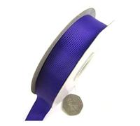 20mm Grosgrain Ribbon 25 METRE Spool *39 Colours* Wedding Dummy Craft Grosgrain Card Making (Purple H4913)