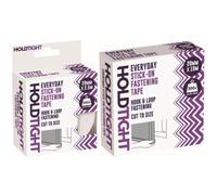 20mm Hook and Loop Self Adhesive Tape - Stick On Fastening Strip, White, Strong Grip Velcro Style - 2.5M / 10M for Home, Office, DIY & Crafts (White, 2.5M)