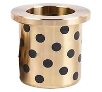 20mm ID Graphite Brass Oil-Free Flange Bushing Multiple Sizes 5 pcs(5pcs,JFB20x24x30-32x4)